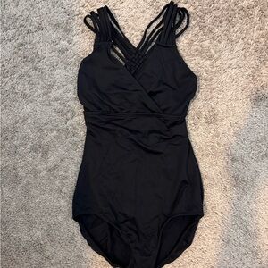 Black Strappy Ballet Leotard